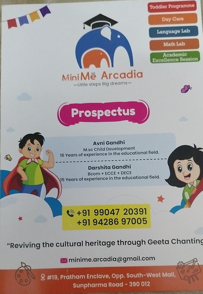 Cover photo of Mini Me Arcadia Kids Club - Pre Play Program in Vadodara |Day Care Centre in Vadodara |Best Activity Centre in Vadodara